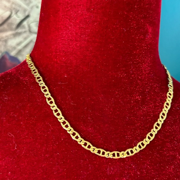 Thalia Sodi. Beautiful gold tone anchor or mariner chain 18in - Picture 1 of 5